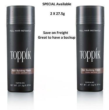 Toppik Hair Fibers 2 x 27.5g (Special Price Limited time)