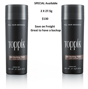 Toppik Hair Fibers 2 x 27.5g (Special Price Limited time)